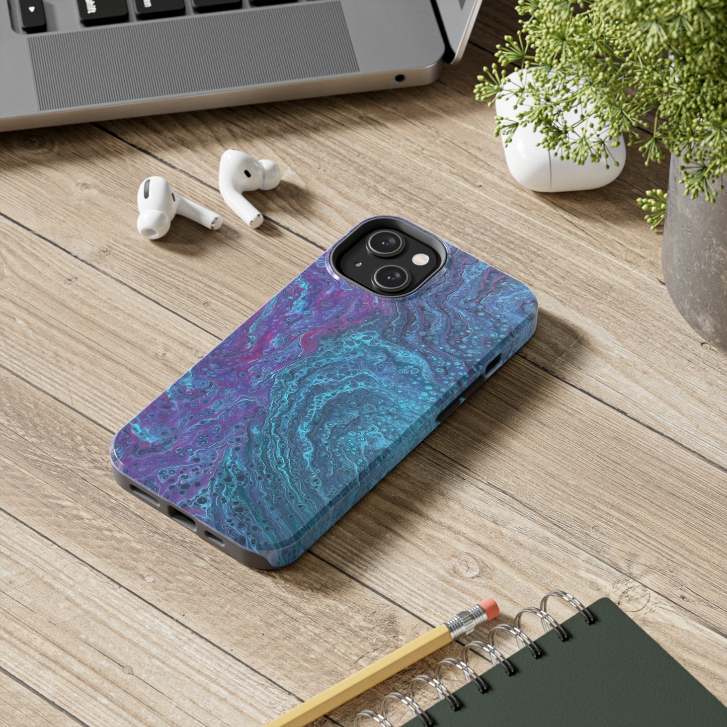 'Cosmic Tides' Tough iPhone Case