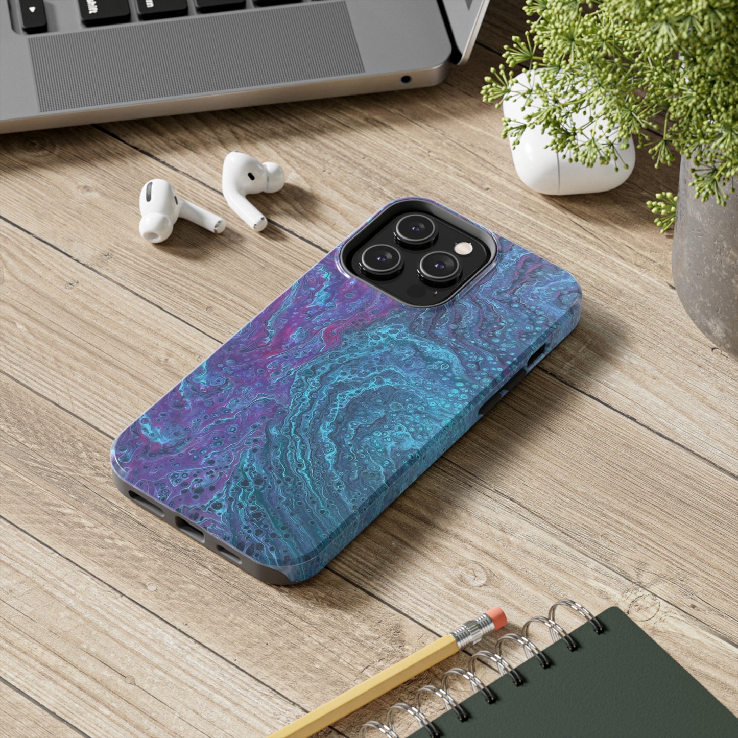 'Cosmic Tides' Tough iPhone Case