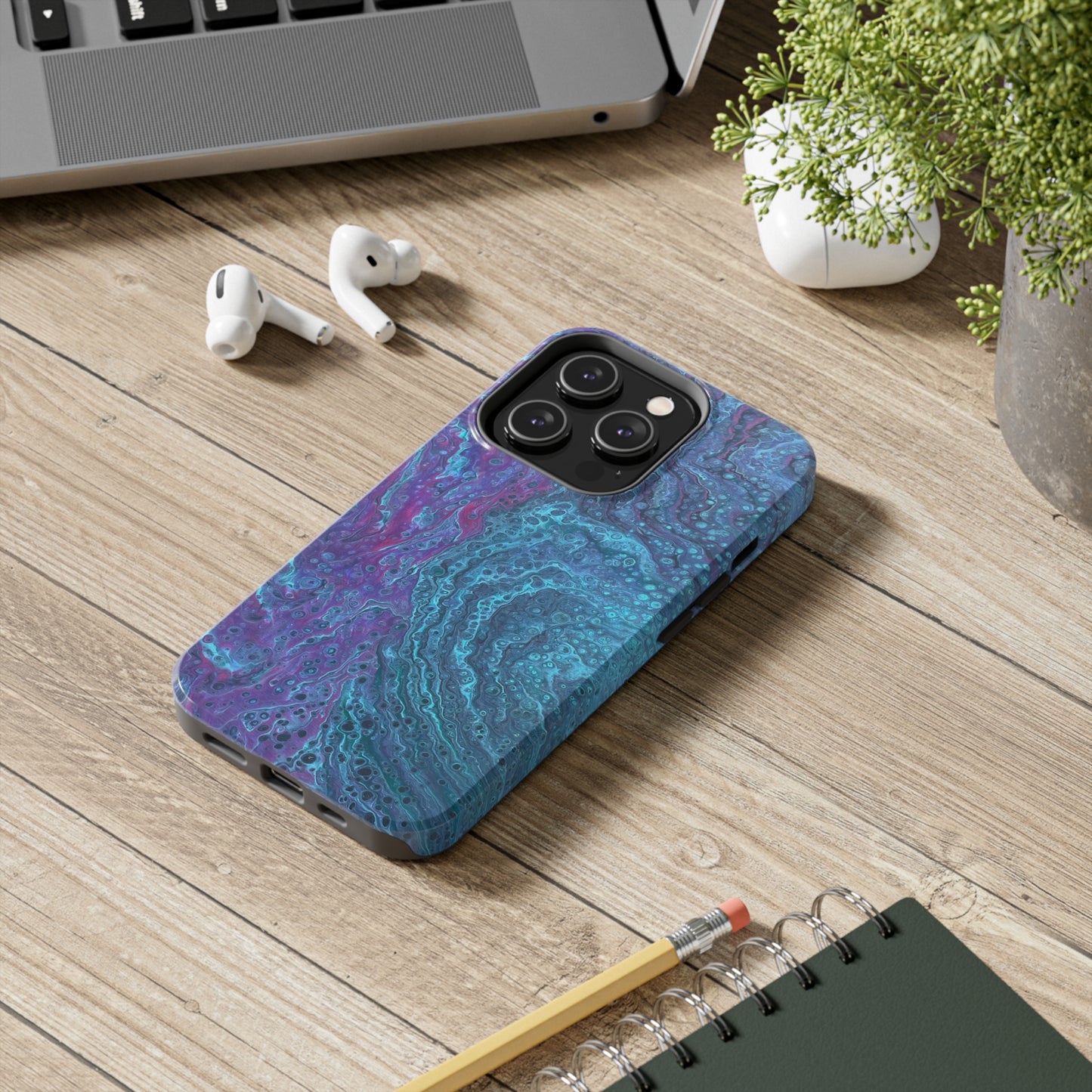 'Cosmic Tides' Tough iPhone Case