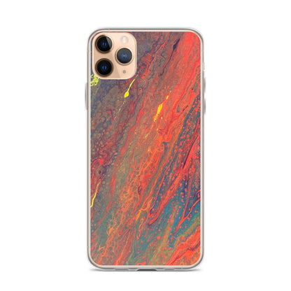 'Crimson Currents' iPhone Case