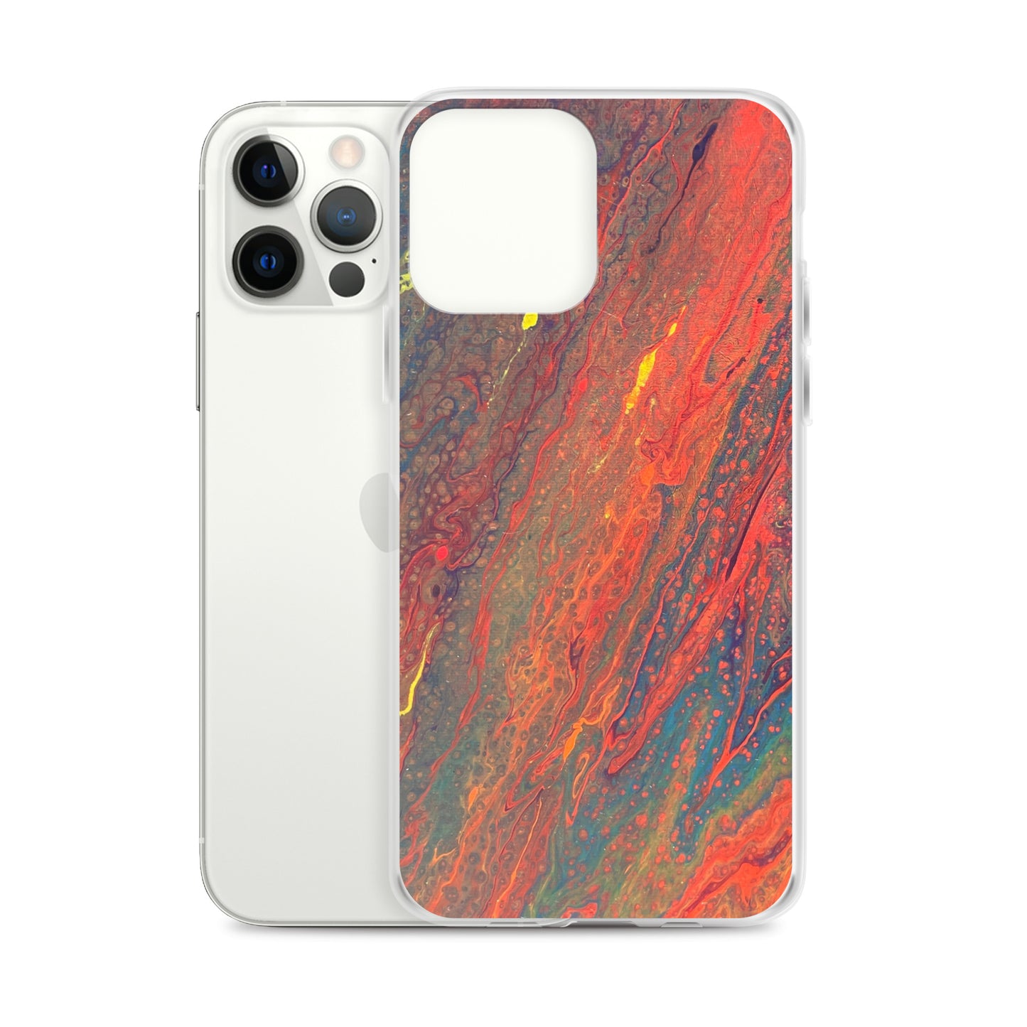 'Crimson Currents' iPhone Case