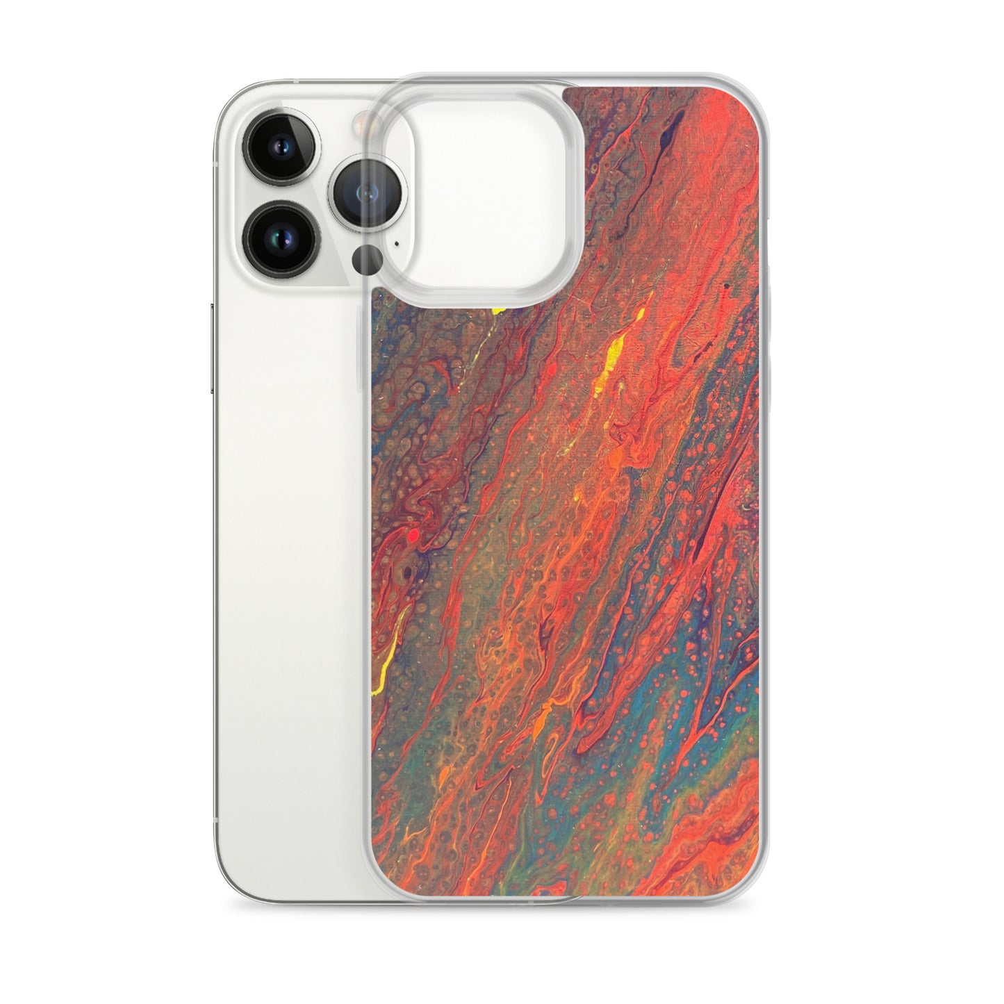 'Crimson Currents' iPhone Case