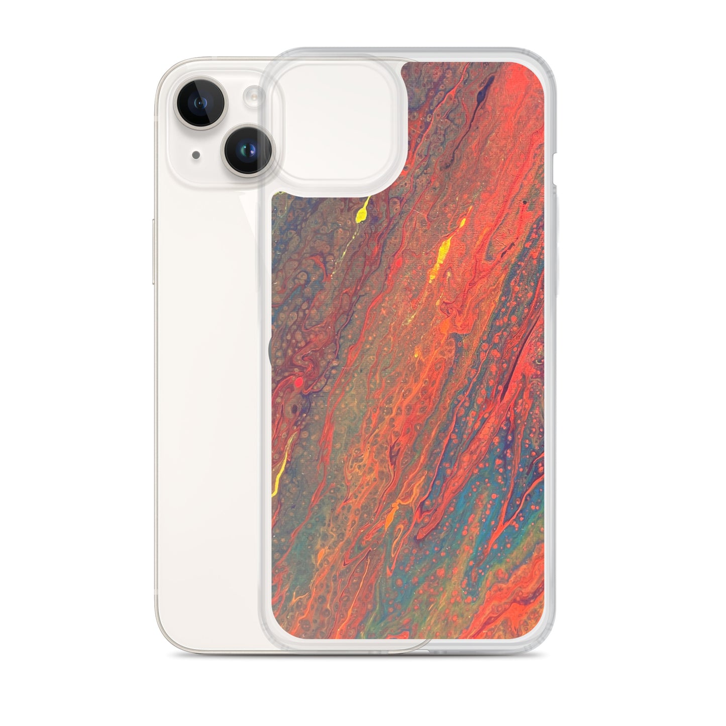 'Crimson Currents' iPhone Case