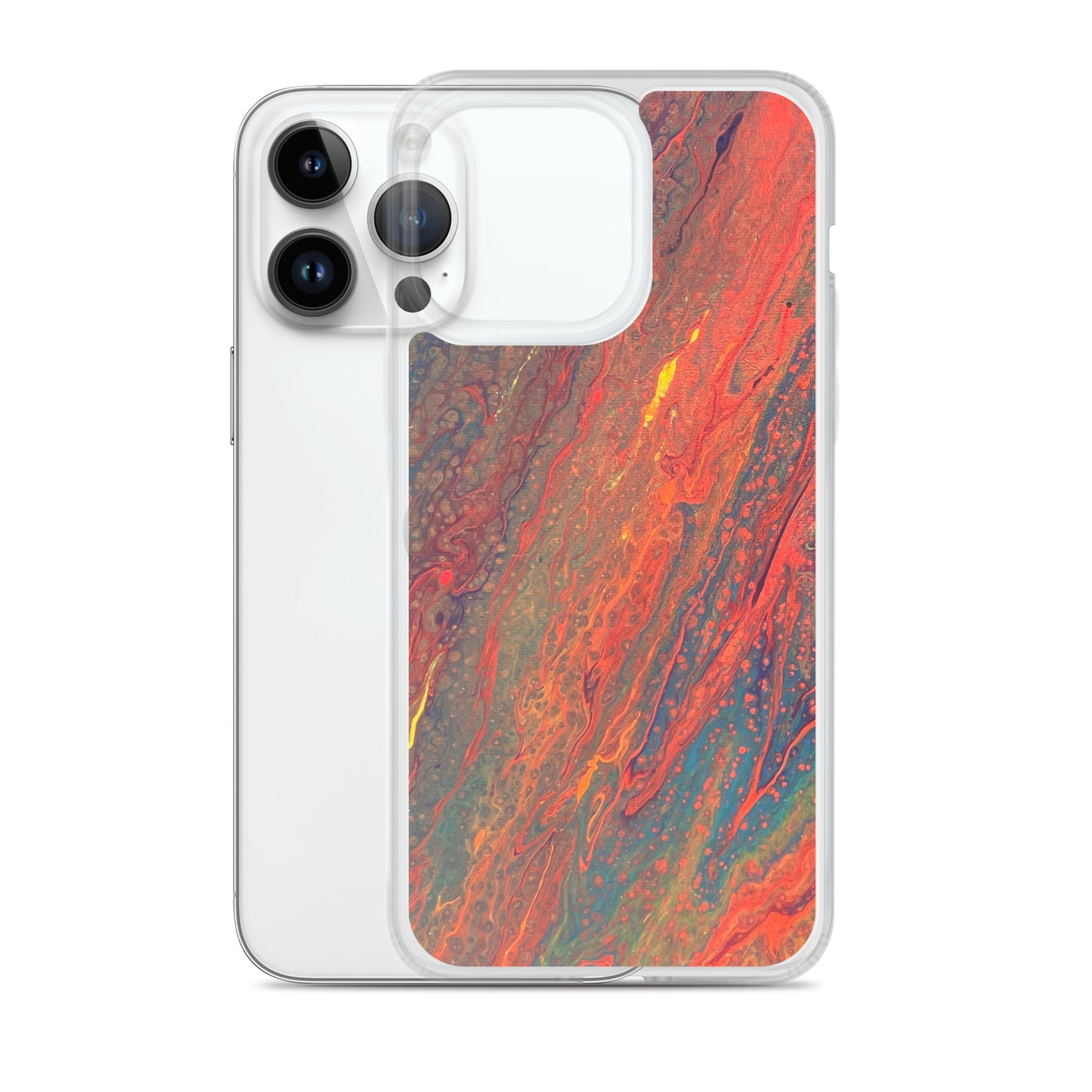 'Crimson Currents' iPhone Case