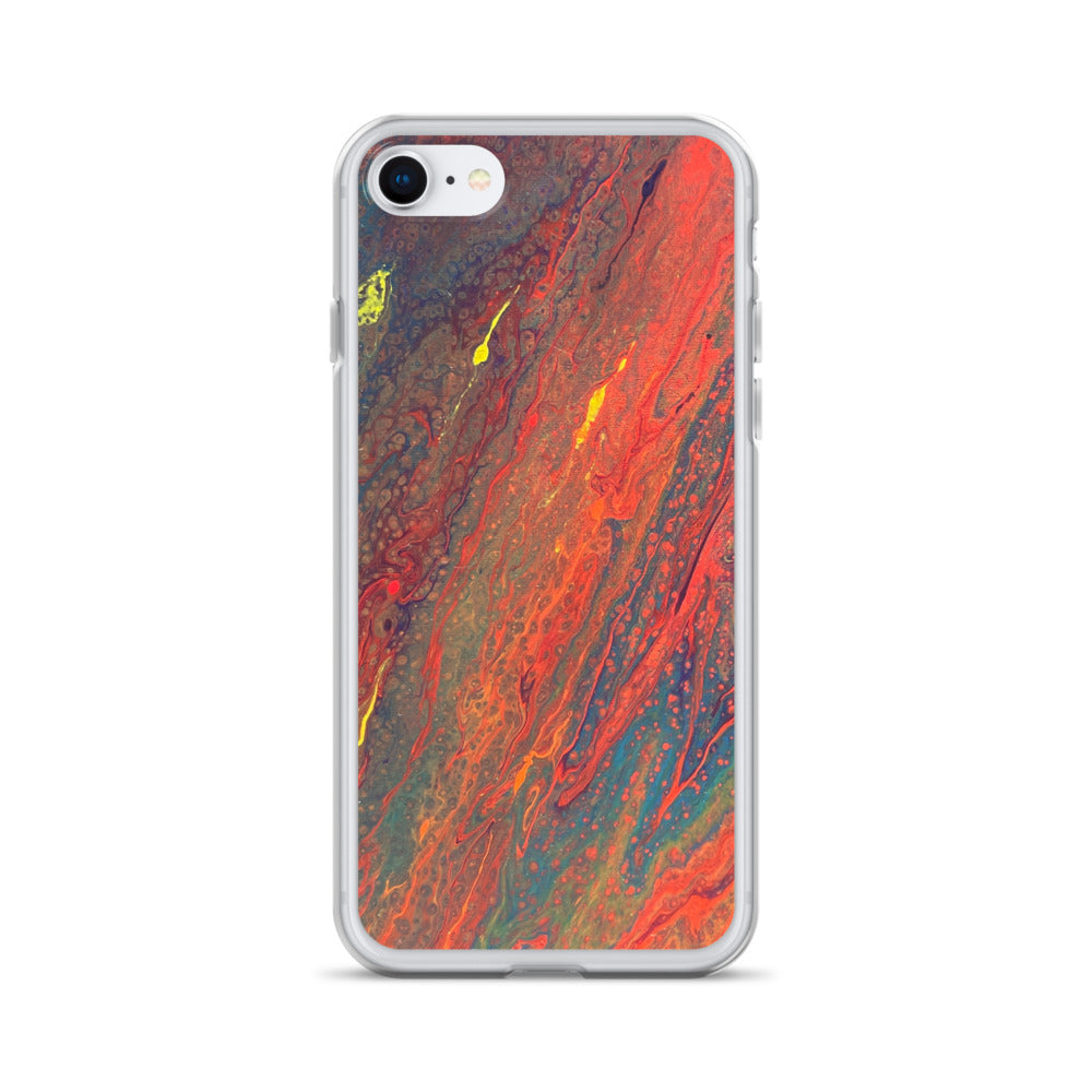 'Crimson Currents' iPhone Case