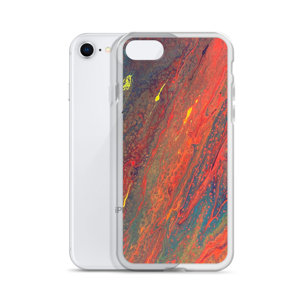 'Crimson Currents' iPhone Case