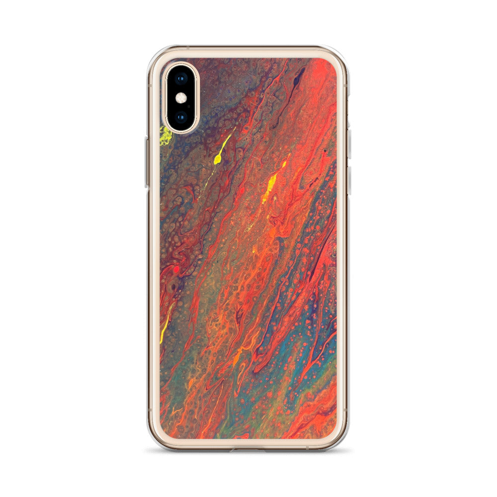 'Crimson Currents' iPhone Case