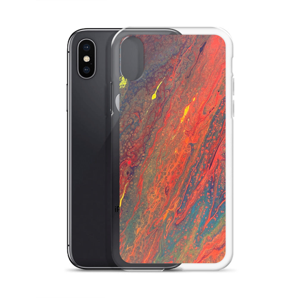 'Crimson Currents' iPhone Case