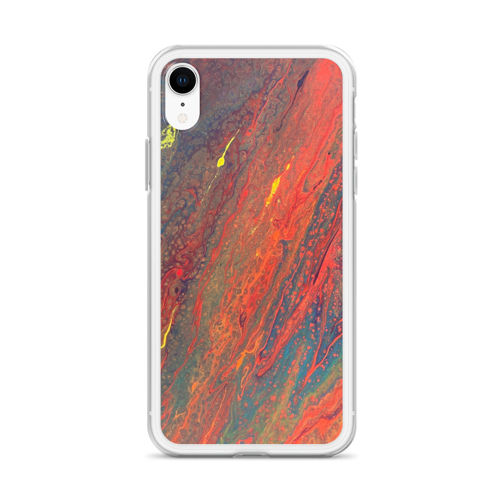 'Crimson Currents' iPhone Case