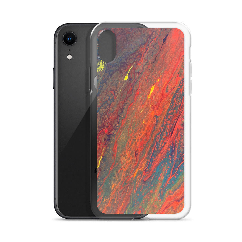 'Crimson Currents' iPhone Case