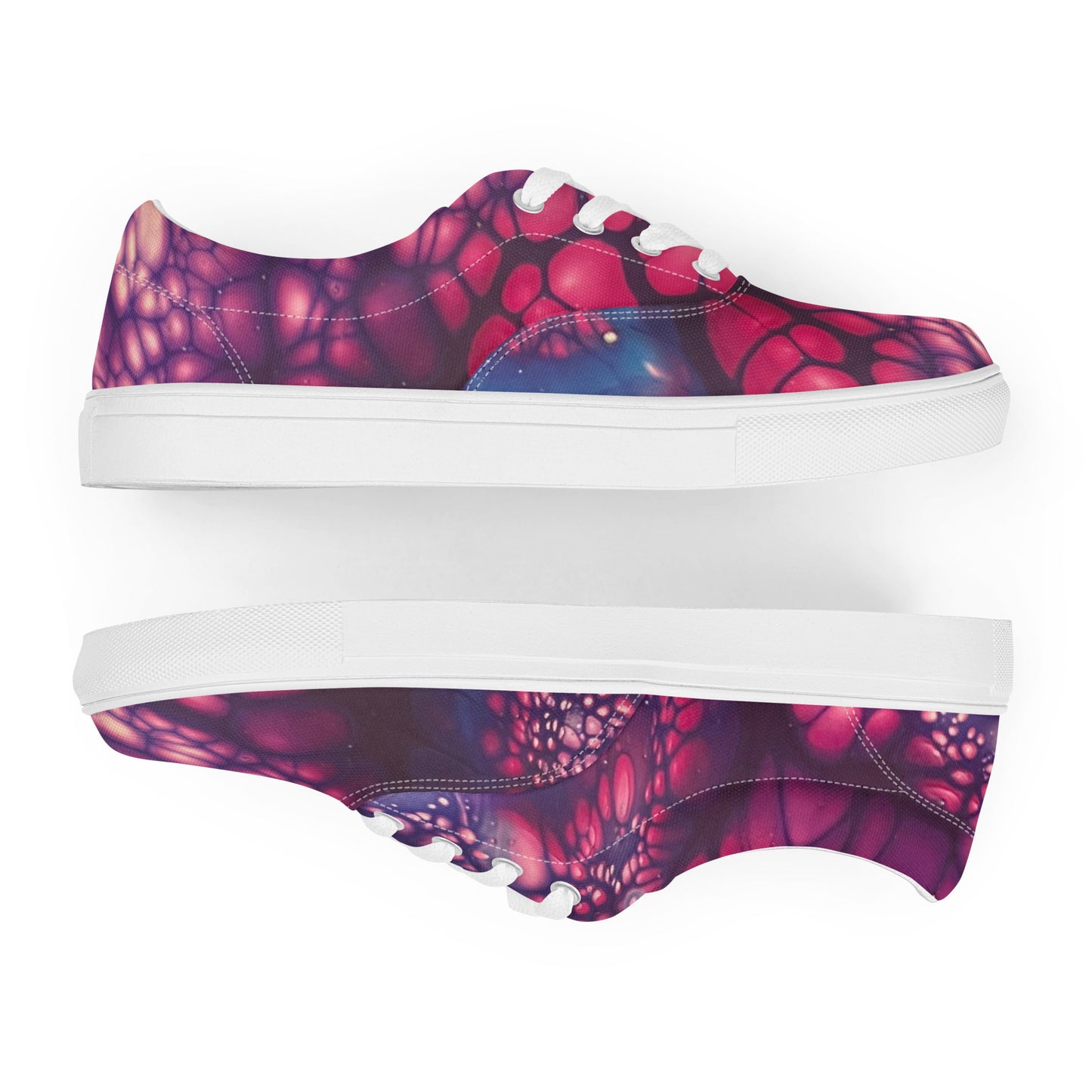 'Nebula' lace-up canvas shoes