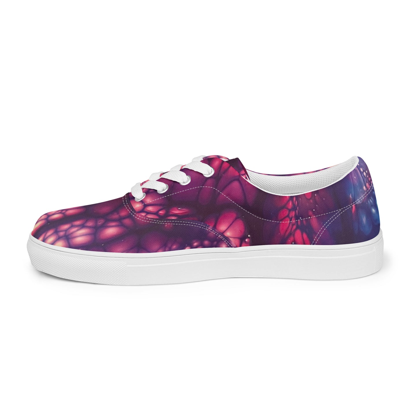 'Nebula' lace-up canvas shoes